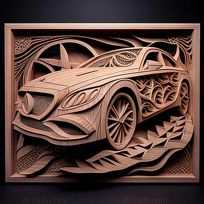 3D модель Mercedes Benz CLS (STL)